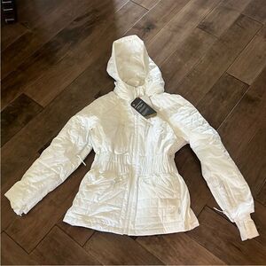 Free People All Prepped Ski Jacket Down White L